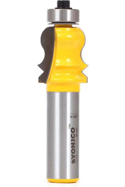 Yonico Crown Cap Molding Router Bits - Small Elaborate 1/2-Inch Shank 16113