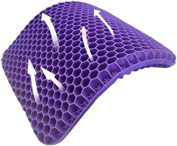 Seat Cushion Gel for Office & Car TPE Gel Double-Thick Orthopedic Cooling
