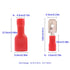 100PCS Spade Terminal 22-16 AWG Male Female Insulated Wire Connectors Electrical Crimp Connectors (Red/SPSH)