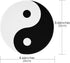 JANKOW Circular Tai Chi Mouse Pad, Yin Yang Design, Ideal for Students, Company Employees, Esports Players