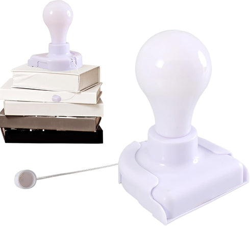 Generic Bulb Pull Cord Battery Light Mini Lamp, Portable Hanging Design, Simple Install Control, Compact Decorative