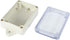 YXQ ABS Junction Box Grey Plastic Waterproof Dustproof Project Enclosure Case, 83x58x33mm with Clear Cover (3Pcs)