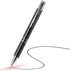 GS GLOWSEEN Lighted Tip Penlight, LED Ballpoint Flashlight Writing Pens, 2 PK (Red Light)