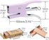 Purple Plier Stapler with #10 Staples Set, Cute Manual Stapler with 1000 Rose Gold Staples for Office Supplies