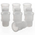stonylab 19# Natural Silicone Stopper with Thread, Fits 19/22 Outer Joint Lab Glassware, Pack of 10