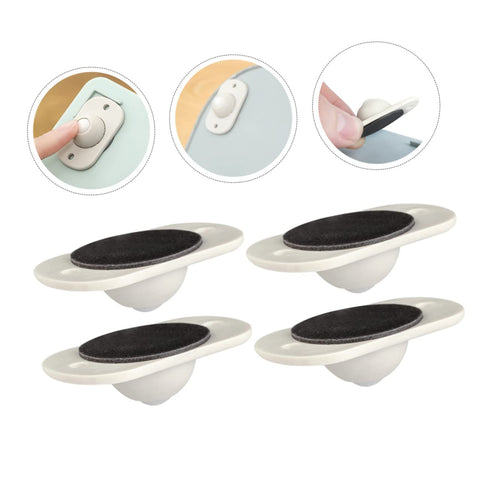8pcs KICHOUSE Self-Adhesive Casters for Storage Boxes and Trash Cans Swivel Wheels for Easy Movement Suitable