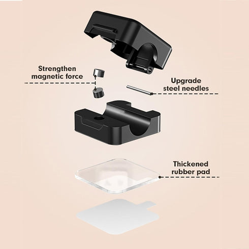 YOXIER Clips,6 Pack 6pcs Cable Organizer,Magnetic Cable Magnetic Desk Cable Clips Management, Hide Phone Charging Cable