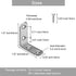 24Pcs 40x40mm 90 L Bracket Corner Braces Stainless Steel Small Shelf Bracket for Wood, Shelves, Cabinet, Wall Hanging