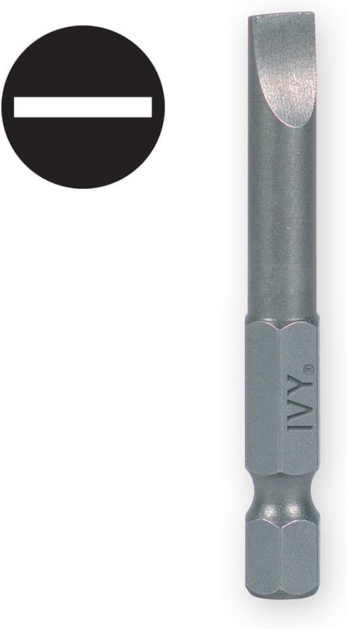 IVY Classic 45260 2-Inch #10-12 Slotted Power Bit, Impact Plus, 25-Pack