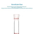 stonylab Glass Connecting Adapter, Borosilicate Glass 90mm for Two 14/20 Ground Outer Standard Taper Joints Lab Supply