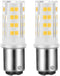 2-Pack Sewing Machine Light Bulb, Double Contact Warm White 2700-3000K, 15T7DC Base Replacement for Singer/Kenmore
