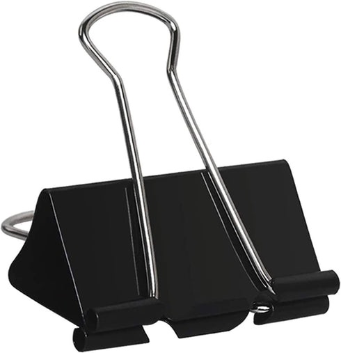 Large 2 Inch Binder Clips (72 Pack), Extra Large Paper Clamps for Office and Home Supplies, Black