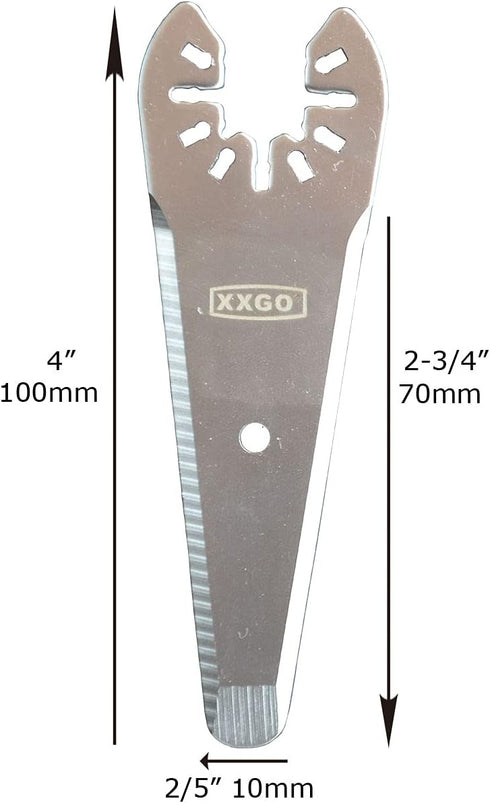 4 Pcs Oscillating Multi Tool Scraper Blades for Removing Paint, Caulk, Adhesive Sealant