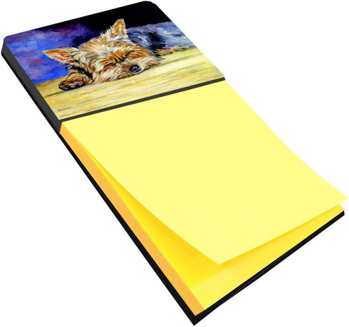 Carolines Treasures Yorkie Taking a Nap Sticky Note Holder - Large Multicolor