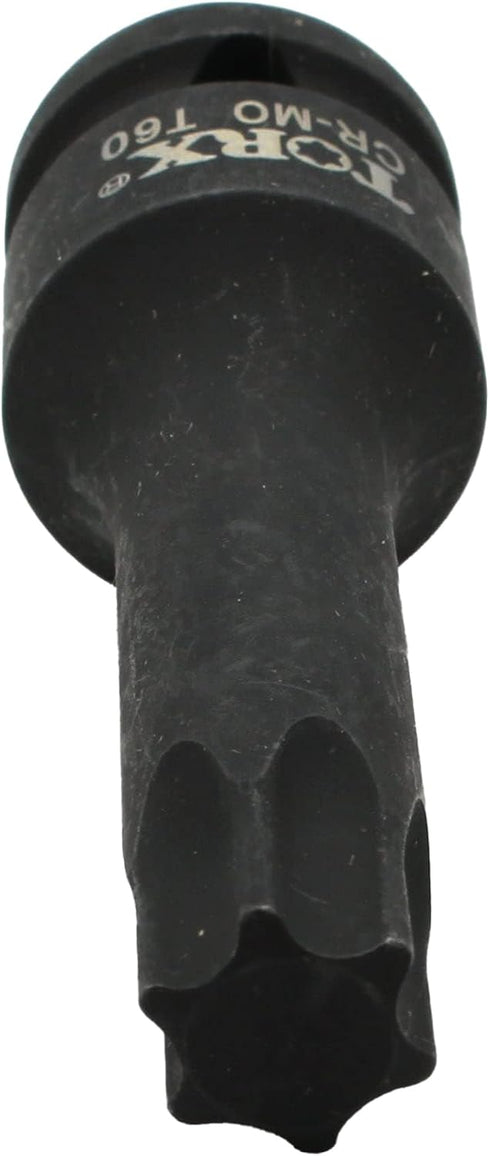 T60 3 Inch Long Torx Star 6 Point Black Impact Bit Socket Auto Repair Tool 1/2 Inch Square Drive by TMAX