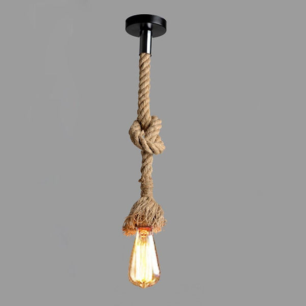 1 1 E26/E27 Lighting,110~130V, (Bulb CTKcom Head Meter Vintage Hemp Rope Pendant Light Fixture Base, Vintage Ceiling