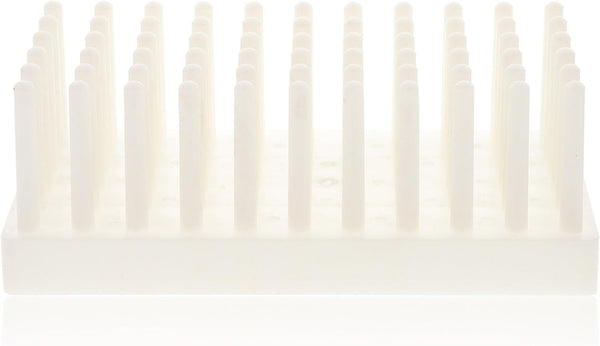iplusmile Test Tube Drying Rack, 66 Place Pillar Stand for Drying Test Tubes, Random Color