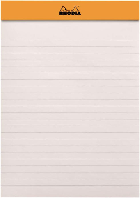 Rhodia Stapled Notepad Le R No. 16, Black, A5, 70 Detachable Sheets