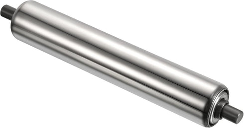 PATIKIL Conveyor Roller 1.5" Diameter 8" Length - Stainless Steel Gravity Transmission Replacement Part, Galvanized End