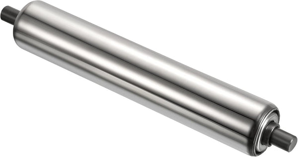 PATIKIL Conveyor Roller 1.5" Diameter 8" Length - Stainless Steel Gravity Transmission Replacement Part, Galvanized End