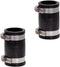 Fernco 1056-125 Flexible PVC Pipe Coupling 1-1/4-in. for Cast Iron and Plastic Plumbing, 2-Pack