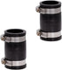 Fernco 1056-125 Flexible PVC Pipe Coupling 1-1/4-in. for Cast Iron and Plastic Plumbing, 2-Pack