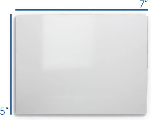 Flipside Dry-Erase Whiteboard, 5-inch x 7-inch, White, 24/Pack
