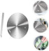 1Pc Cabilock Stainless Steel Heat Induction Cooker Thermal Guide Plate Easy to Clean Cookware Protection for Food