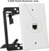 Wi4you Cat6 1 1 RJ45 CAT6A (1 2 pack) Wall Plate Port Gang Keystone Wall Plate with Low Voltage Mounting Bracket