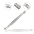 Stainless Steel Forceps with Offset Flat-Tips, Perfect for Handling Membranes (4.75 in.)