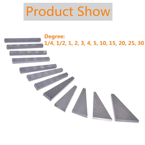 findmall 12Pcs Machinist Tool Angle Block Set, 1/4°-30° Gauge Block for Lathes Milling Ground Inspection