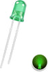 OWOFYDR 100pcs 3mm 3V 20mA) Bulb Green LED Diode Lights diffused lamp (Color Lens Round DC Bright Lighting Lamps