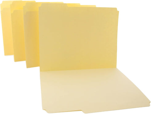 BAZIC Manila File Folder, 1/3 Cut Letter Size, 12-Count for Organizing Filing Document Storage