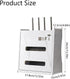 Haiansan Wooden Router Shelf Wall Mount WiFi Router Storage Box, Modem Rack Power Strip Cable Management Hider