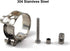304 Stainless Steel T-Bolt Clamp, 23-25mm Hose Clamps