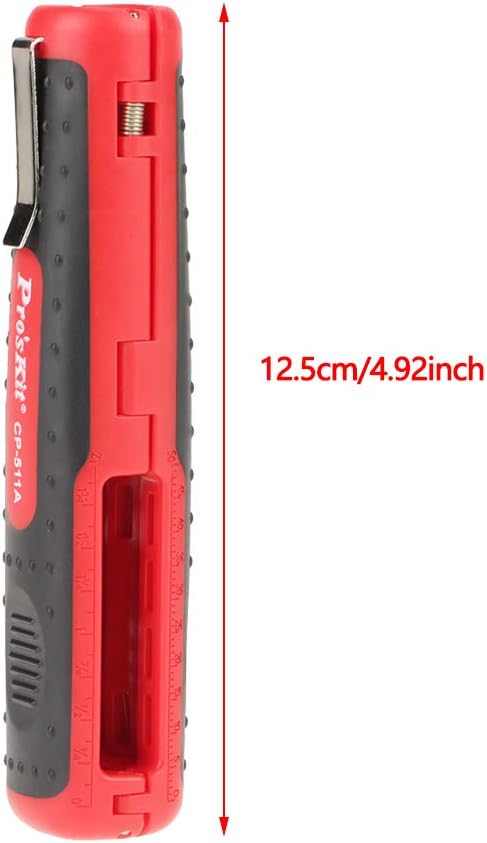 Hilitand 12.5cm / 4.92inch Wire Stripper, Electrician Cable Dismantling Cutter Hand Stripping Tool Professional Stripping Pliers Cutter by Hilitand