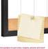 Magnetic Weekly Dry Erase White Board and Cork Board, Black Wood Frame for Home Office Decor