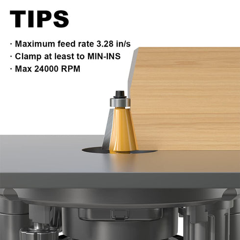 11.25 1 Inch Length,1/2 Inch Degree Chamfer Router Bit with Cutting Shank Carbide Edge Forming Bevel Router Bit