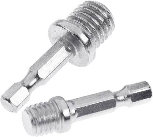 RDTGHY 2 Pcs Hex Socket Adapter M10 M14 Silver Conversion Rod Impact Power