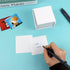Non Sticky Notes, 500pcs Memo Pad in Cube, 3x3 Inch Note Holder, Blank Note Paper for Home School Office