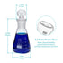 3pcs Glass Erlenmeyer Flask Set, 50ml 150ml 250ml Laboratory Flask with Stopper, Lab Chemistry 3.3 Borosilicate, Narrow Mouth, Printed Graduation, Conical Flask with Cleaning Brush