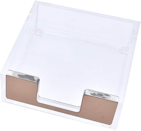 Clear Acrylic Sticky Note Holder, Memo Pad Dispenser Box, Message Pad Storage for Office, Home, School, Business Card