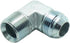 1 Piece Hydraulic Fitting 3/4" Male JIC (1-1/16"-12 Tpi) x 3/4" Male NPT 90° Elbow Pipe Adapter Flare