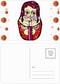 DIYthinker Russia Russian Nesting Dolls Female Basketball Postcard Set Thanks Card Mailing