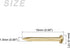 Small Nails (1.5x15mm) 50pcs, Brass Tiny Hardware Nails for Household Woodworking, Brass Tone