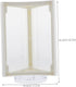A5 SEWACC Rotatable Desktop Menu Holder White Triangular Three-sided Table Sign Stand with Base for Restaurant Tabletop