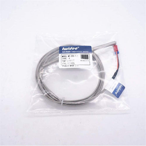 Twidec 2M NPT 1/2" (6X50MM) Pipe Thread Temperature Sensor Probe Two Wire Temperature Controller 0~600? 304 Stainless