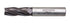 Accusize Industrial Tools M42 8% Cobalt Tialn Roughing End Mill, 1/2'' x 1/2'' x 1-1/4'' Flt Length, 1102-0012
