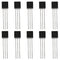 DS18B20 10pcs Black Durable 18B20 TO-92 3 Pins Wire Integrated Circuit Temperature IC Sensor