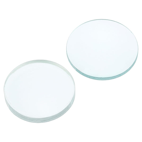 YOKIVE 2 Pcs Clear Glass Optical Lenses, Double Lens for Telescope and Photography, 5cm & 7.5cm Focal Length